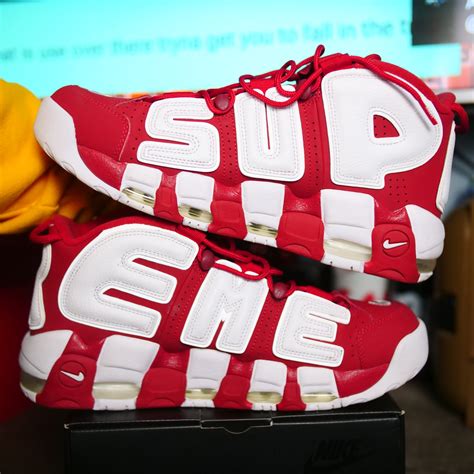 supreme suptempo red shoes